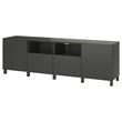 IKEA - BESTA, tv bench, dark grey, 240x42x74 cm