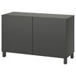 IKEA - BESTA, storage combination, dark grey, 120x42x74 cm