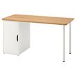 IKEA - ALEX, desk, bamboo/white, 140x65 cm