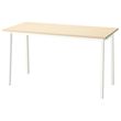 IKEA - MITTZON, desk, birch veneer-white, 140x68 cm