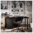 IKEA - ALEX, desk, black-brown/black, 140x60 cm