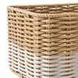 IKEA - DJURTRANARE, basket, beige-white, 18x25x14 cm