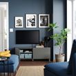 IKEA - BESTA, tv bench, dark grey, 120x42x48 cm