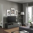 IKEA - BESTA, tv sehpası, koyu gri, 180x42x39 cm