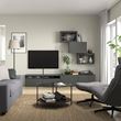 IKEA - BESTA, tv ünitesi, koyu gri, 240x42x190 cm