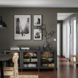 IKEA - BESTA, storage combination, dark grey, 180x42x74 cm