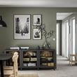 IKEA - BESTA, storage combination, dark grey, 180x42x74 cm