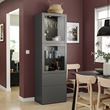 IKEA - BESTA, storage combination, dark grey, 60x42x193 cm