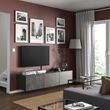 IKEA - BESTA, tv sehpası, koyu gri, 180x42x38 cm