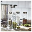 IKEA - CITRONHAJ, spice jar, glass/stainless steel, 10 cl