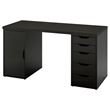 IKEA - ALEX, desk, black-brown/black, 140x60 cm
