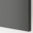 IKEA - BESTA, dolap kombinasyonu, beyaz-koyu gri, 120x42x74 cm