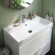 IKEA - BACKSJÖN/RANNILEN, wash-basin with water trap, white, 80x48 cm