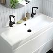 IKEA - BACKSJÖN/RANNILEN, wash-basin with water trap, white, 100x48 cm