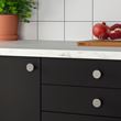 IKEA - KALERUM, topuz, metal rengi, 30 mm