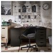 IKEA - ALEX, desk, black-brown/black, 140x60 cm