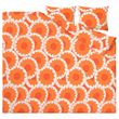 IKEA - KRANSMALVA, double quilt cover and 2 pillowcases, orange, 240x220/50x60 cm