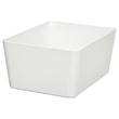 IKEA - KUGGIS, box, white, 13x18x8 cm