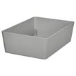 IKEA - KUGGIS, box, light grey, 18x26x8 cm