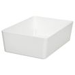 IKEA - KUGGIS, box, white, 18x26x8 cm