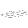 IKEA - BACKSJÖN, wash-basin, white, 100x48 cm