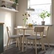 IKEA - LISABO, upholstered wooden chair, ash-Tallmyra white black