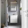 IKEA - ENHET/TVALLEN, wash-basin and cabinet, white, 64x43x65 cm