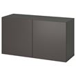 IKEA - BESTA, duvar dolabı, koyu gri, 120x42x64 cm