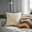 IKEA - SANELA, lace pillow cover, light beige, 65x65 cm