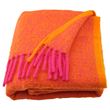 IKEA - KLIPPOXEL, throw, orange-high-gloss pink, 130x170 cm