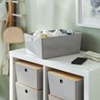 IKEA - KUGGIS, box, light grey, 26x35x15 cm