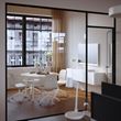 IKEA - MITTZON, conference table, birch veneer-white, 120x75 cm