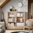 IKEA - TONSTAD, sliding door-cabinet, oak veneer, 121x37x120 cm