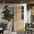 IKEA - TONSTAD, sliding door-cabinet, oak veneer, 82x47x201 cm