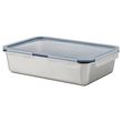 IKEA - IKEA 365+, steel food container with lid, stainless steel/plastic, 3 l