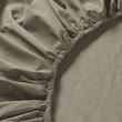 IKEA - ULLVIDE, fitted sheet, grey/beige, 160x200 cm