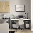 IKEA - LAGKAPTEN/SPAND, desk, white/black, 140x60 cm