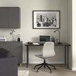 IKEA - LAGKAPTEN/SPAND, desk, black-brown/black, 140x60 cm