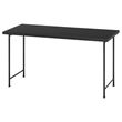 IKEA - LAGKAPTEN/SPAND, desk, black-brown/black, 140x60 cm