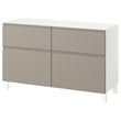 IKEA - BESTA, dolap kombinasyonu, beyaz-bej, 120x42x74 cm