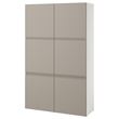 IKEA - BESTA, dolap kombinasyonu, beyaz-bej, 120x42x193 cm