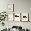 IKEA - MOSSLANDA, picture ledge, oak effect, 115 cm