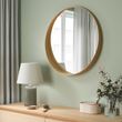 IKEA - STOCKHOLM, round mirror, oak veneer, 80 cm