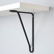 IKEA - FÖRLAGGARE, wall shelf stand, black, 18x25 cm