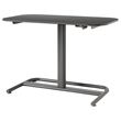 IKEA - SEGRARE, height adjustable desk, dark grey, 110x60 cm