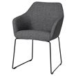 IKEA - TOSSBERG, upholstered chair, black-Gunnared dark grey