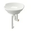 IKEA - VASTERSJÖN/RANNILEN, wash-basin with water trap, white, 40x14x9 cm