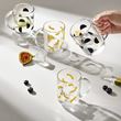 IKEA - SKEDSTÖR, cup set, yellow-black, 30 cl