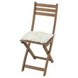 IKEA - ASKHOLMEN, foldable chair, darkbrown