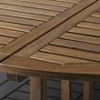 IKEA - NAMMARÖ, yemek masası, açık kahverengi, 130 cm